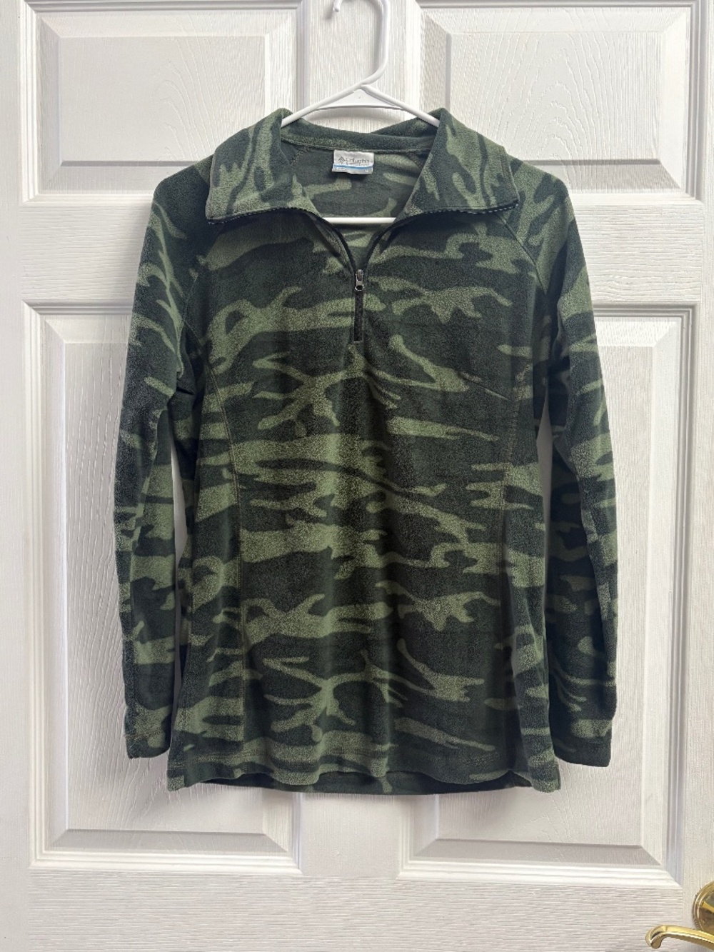 Women's Columbia Camo Print Quarter Zip Sweater